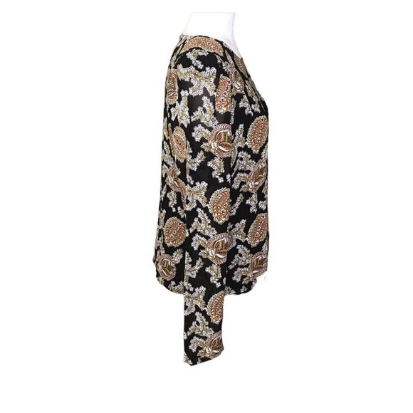 Reformation Womens Talia Top Blouse Size Medium M Paisley Print Keyhole Back EUC - Picture 12 of 16